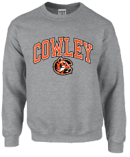TRT Classic Cowley Arched with Tiger Logo Crew Sweatshirt
